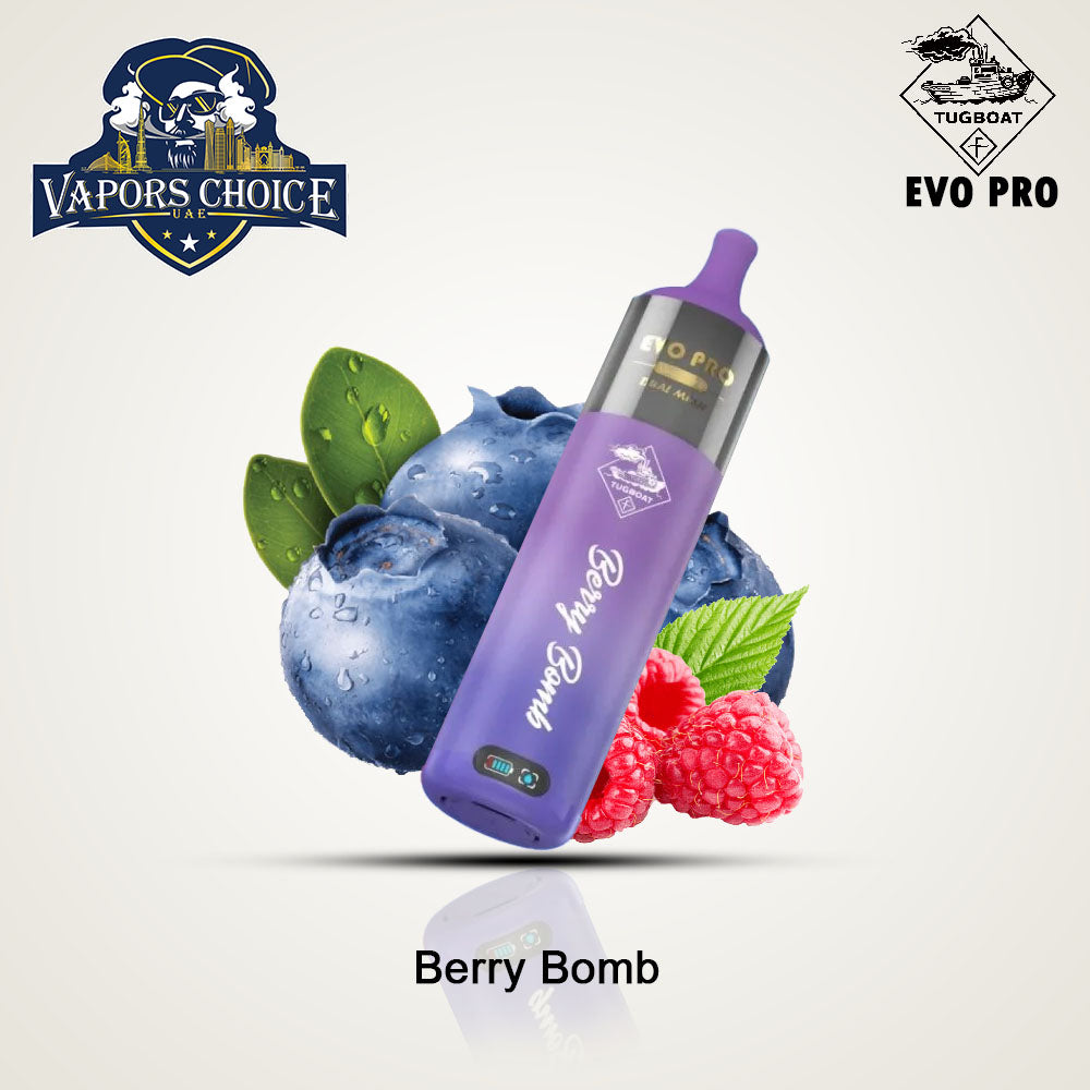 Tugboat EVO PRO (50mg) 15000 PUFFS - DISPOSABLE VAPE Blue Bomb UAE Abu Dhabi